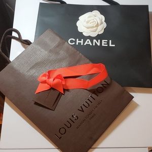 Chanel & Louis Vuitton paper bags